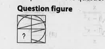 Which answer figure will complete the pattern in the question figure?