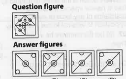 Which answer figure will complete the pattern in the questions figure?