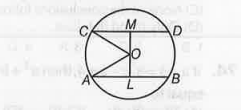 AB and CD are two parallel chords on the opposite sides of the centre of the circle. If AB =10cm CD =24 cm and the radius of the circle is 13 cm, the distance between the chords is      (A) 17 cm (B) 15 cm (C ) 16 cm (D) 18 cm
