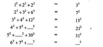 Using the given pattern, find the missing numbers:
