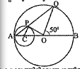 ചിത്രത്തിൽ O വലിയ വൃത്തത്തിന്റെ കേന്ദ്രമാണ്. ചെറിയ വൃത്തത്തിന്റെ കേന്ദ്രമാണ് C. ചെറ്റയ വൃത്തത്തിന്റെ ഒരു തൊട്ടു വരെയാണ് OP. കൂടാതെ /BOQ = 50°. /OCP = ?