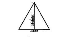 An isosceles triangle has to be made like this .The height should be 2 metres less than the base. The area of the triangles should be 12 square metres. What should be the
length of its sides?