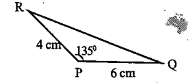 Calculate the area of the triangle shown below.