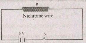 How does the nichrome wire become  red hot while passing electricity through the circuit ?