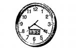 Observe the clock,time in the clock is 8.20.(ii)Find the angle between the hour hand and the minute hand at the time shown in the above colck in degree measure.