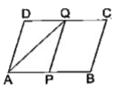 नीचे दिए गए आकृतियों में से कौन-सी आकृतियाँ एक ही आधार पर और एक ही समांतर रेखाओं के बीच स्थित है? ऐसी स्थिति में, उभयनिष्ठ आधार और दोनों समांतर रेखाएँ लिखिए।
