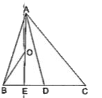 Delta ABC में, D भुजा BC का मध्यबिंदु है, E, BD का मध्यबिंदु है तथा O, AE का मध्यबिंदु है। तब, ar( Delta BOE) = ?