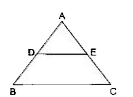 किसी त्रिभुज ABC की भुजाओं AB और BC पर क्रमशः बिंदु D और E स्थित हैं। निम्नलिखित प्रत्येक आँकड़ों के लिए ज्ञात कीजिए कि क्या DE||BC है अथवा नहीं।   AB = 11.7 cm, AC = 11.2 cm, BD = 6.5 cm तथा AE= 4.2 cm.