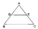 किसी त्रिभुज ABC की भुजाओं AB और BC पर क्रमशः बिंदु D और E स्थित हैं। निम्नलिखित प्रत्येक आँकड़ों के लिए ज्ञात कीजिए कि क्या DE||BC है अथवा नहीं।   AB = 10.8 cm, AD = 6.3 cm, AC = 9.6 cm तथा EC = 4 cm.