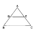 किसी त्रिभुज ABC की भुजाओं AB और BC पर क्रमशः बिंदु D और E स्थित हैं। निम्नलिखित प्रत्येक आँकड़ों के लिए ज्ञात कीजिए कि क्या DE||BC है अथवा नहीं।   AD = 7.2 cm, AE = 6.4 cm, AB = 12 cm तथा AC = 10 cm.