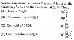 Match the following (more than one may match with the same).