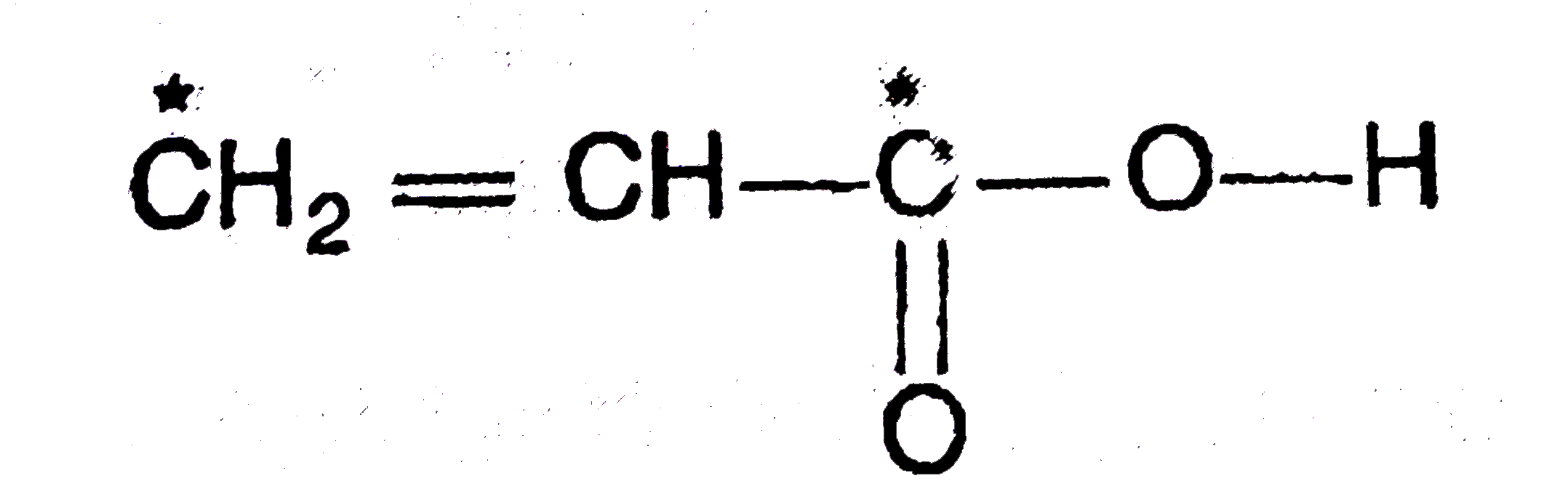 What is the type of hybridisation of carbon atoms marked with star?