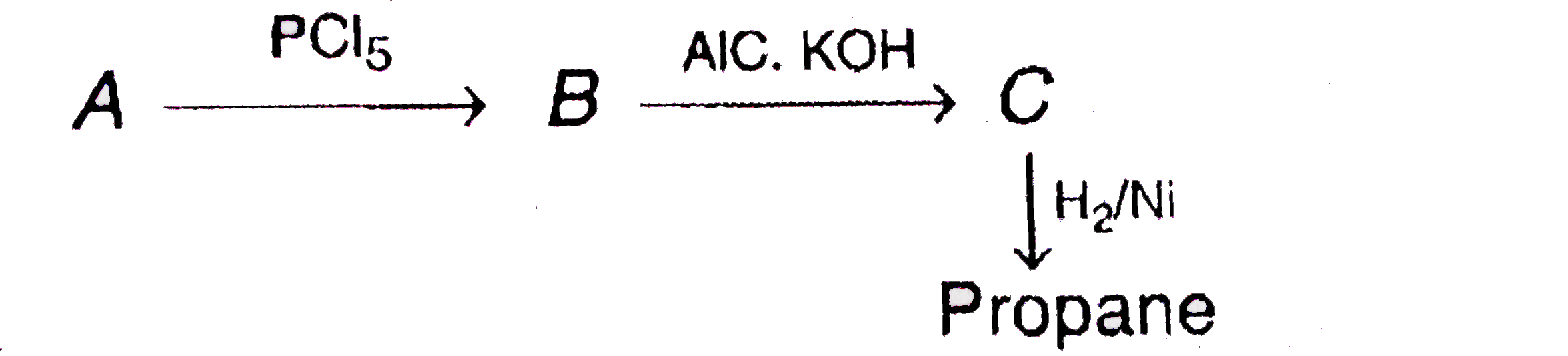 The compound A in the following reaction sequence is