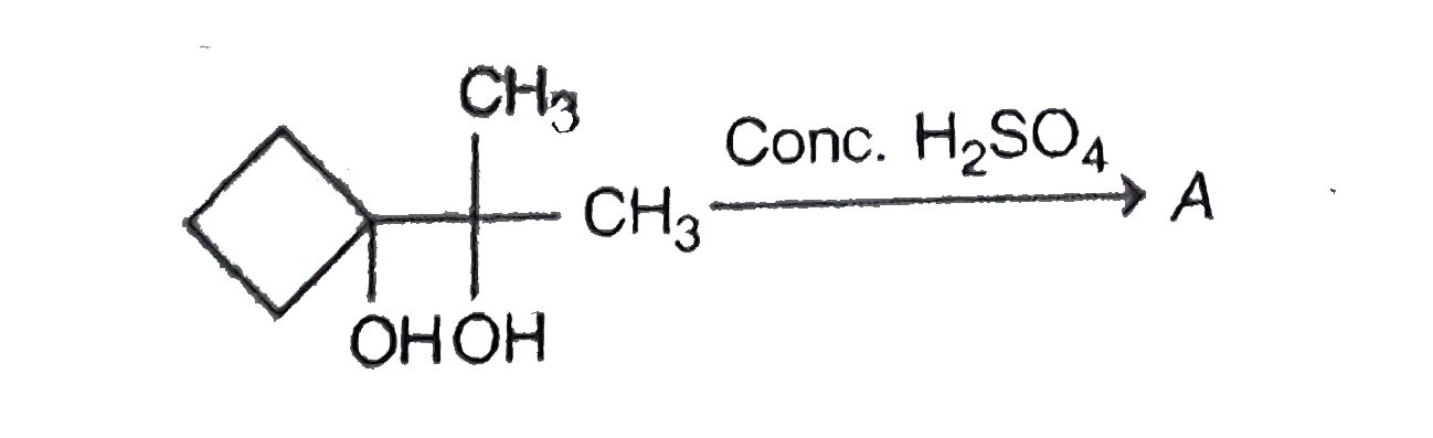 Identify the correct prouct formed during the following reaction :