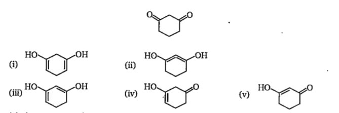 निम्नलिखित में से कौन 1,3-साइक्लोहेक्साडाइओन (1,3-cyclohexanedione) का सर्वाधिक स्थायी ईनोल रूप (enol form) है?