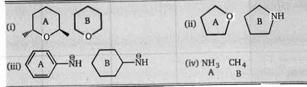 Identify the stronger nucleophile in each pair.