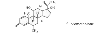 The following molecule is fluorometholone, a steroidal anti-inflammatory agent. How many stereogenic centers does it contain ?