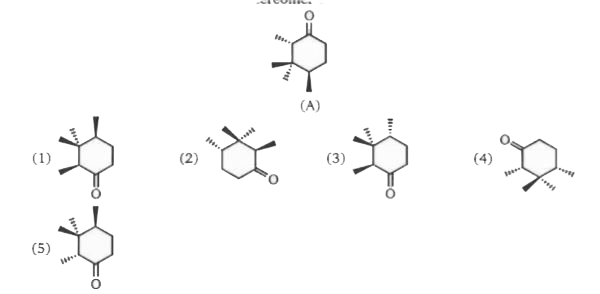 Which of the structures is/are diastereomer of A ?