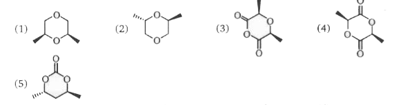 Identify which of the structures below are meso structures ?