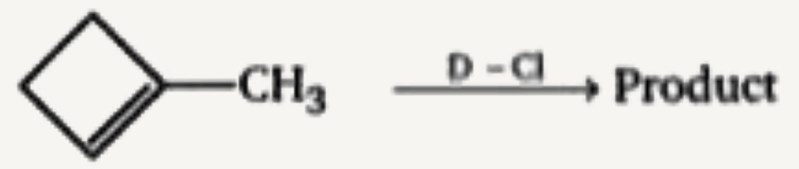 What is the major product expected from the following reaction ?