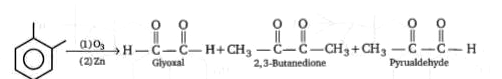 What is the ratio of glyoxal to pyrualdehyde obtained in the above reaction ?