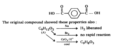 An optically active alcohol of formula C9H(12)O2 produced the following compound when refluxed with KMnO4      What is structure of (A) ?
