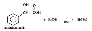 Identify product of above Fischer esterification reaction: