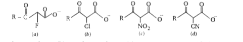 Which of the following is the correct order of decarboxylation of beta-keto carboxylate anion ?