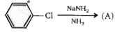 Two benzyne intermediates are likely to be formed equally. Reaction with amide ion can  occur in two different directions with each benzyne, giving three possible products. They are formed in a 1:2:1 ratio. Asterisk (*) refers to