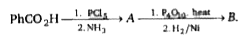 Consider the following sequence of reactions:        The final product (B) is :