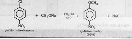 Nucleophilic Aromatic substitution (SN(Ar)) :      A substituted benzene derivative containing-NO2  and Cl group at p-position is subjected to Nu-substitution.         Which is the best route for the synthesis of Starting from benzene of ?