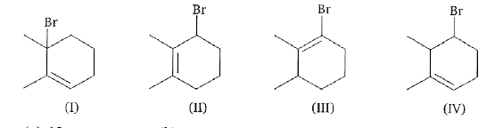 What is the sum of positions assigned to bromine while numbering the Parent Chain in the below compounds ?