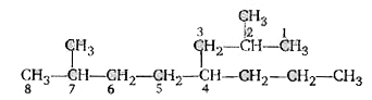 Given the IUPAC name of the following compounds