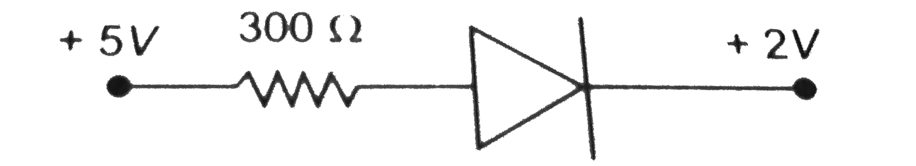 Assertion : The value of current through P - n junction in the given figure will be 10 mA.   Reason : In the above figure, p-side is at higher potential than n-side.