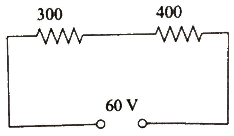 In the circuit shows in Fig. 6.22, a voltmeter reads 30 V when it is connected across a 400 omega resistance. Calculate what the same voltmeter would read when it is connected across the 300 Omega resistance.