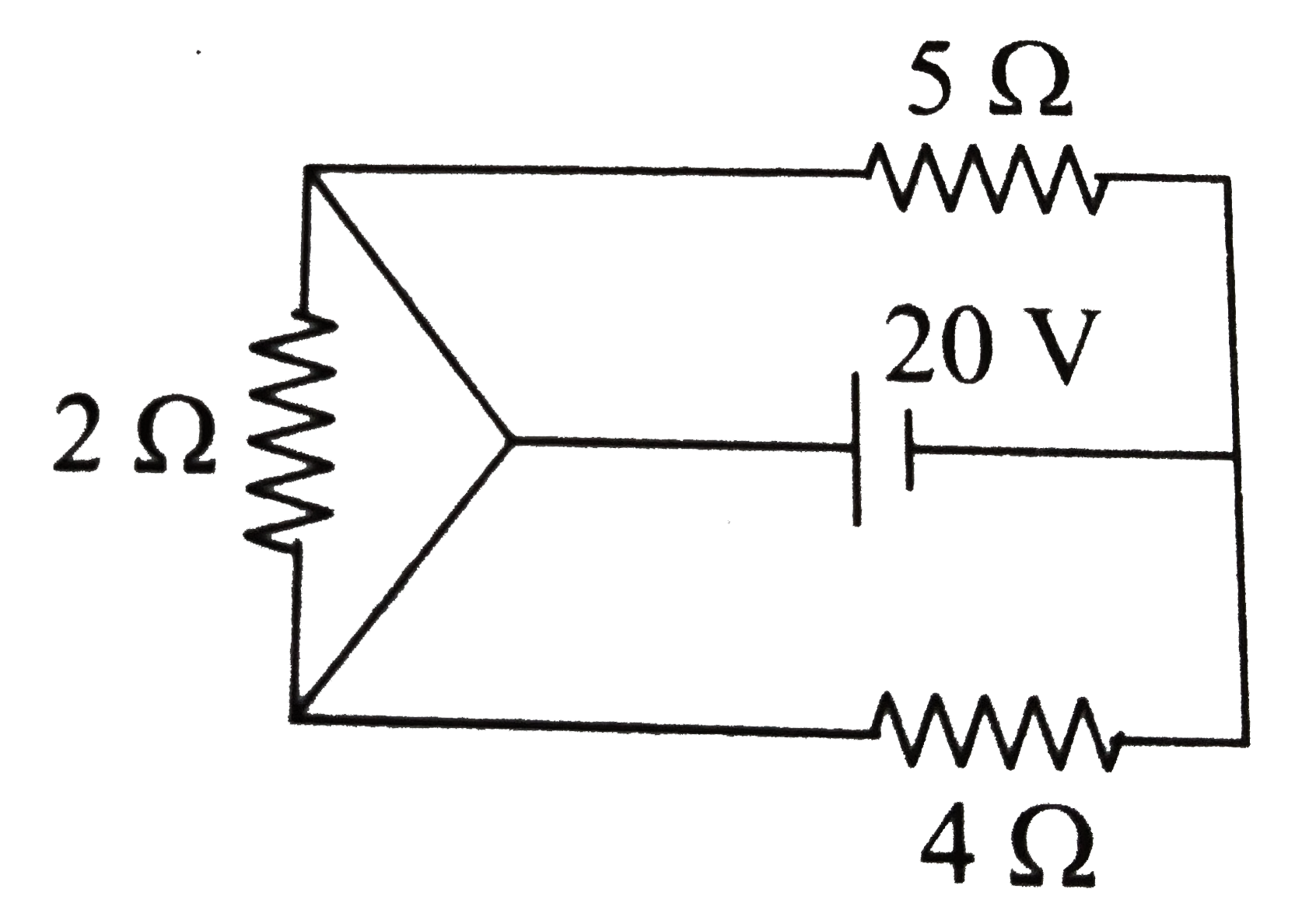 In the circuit shown in the figure   .
