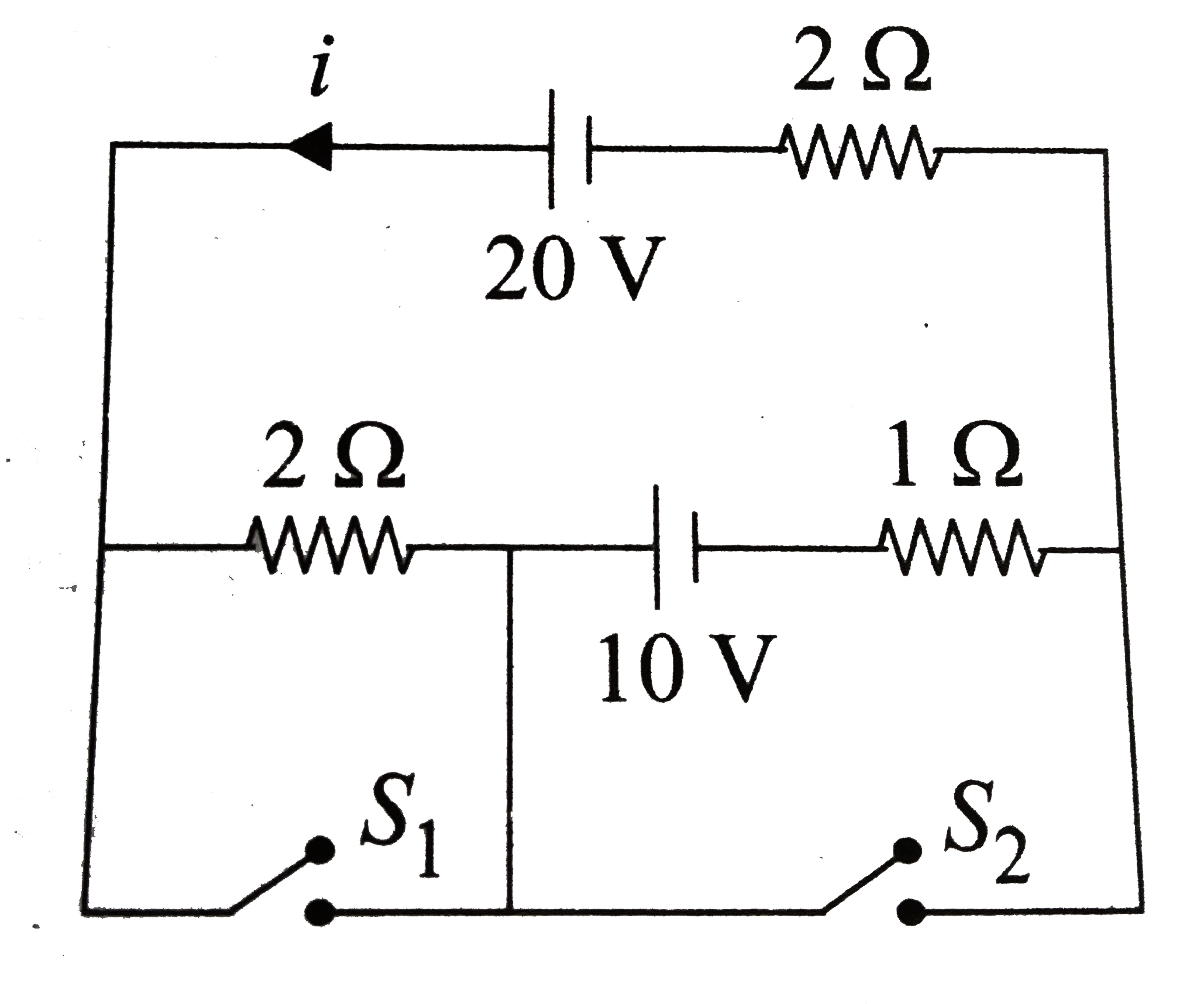 In the circuit shown in figure,