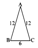 त्रिभुज ABC के शीर्षों से गुजरने वाले वृत की त्रिज्या है 
(i)    (8sqrt(15))/5
(ii)   (3sqrt(15))/5
(iii)    3sqrt5
(iv)    3sqrt2