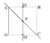 चित्र में दर्शाए अनुसार समरूप वर्गाकार प्लेट का अक्ष APC एवं OPO' के सापेक्ष जड़त्व आघूर्ण क्रमशः I1  एवं I2 है। P वर्ग का केन्द्र है। जड़त्व आघूर्ण (I1)/(I2) का मान होगा