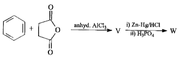 The final product ‘W' in the following reaction sequence is