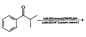 The major product of the following reaction sequence is,