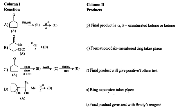 Match the following columns