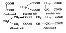 Paragraph    Dicarboxylic acids have two carboxylic groups, eg.,         Acidity of dicarboxylic acid depends upon the stability of intermediate ion and upon the distance between two carboxylic groups. Shorter the distance between two carboxylic groups, greater is the acidic character. Melting point of these acids depends on the symmetry. Greater the symmetry, higher will be the melting point.    Dicarboxylic acids on heating give monocarboxylic acid, alkanes, cyclic ketones depending on the conditions    Which of the following dicarboxylic acids is used in the manufacture of nylon-66?