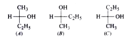 The correct statements about compounds A, B and C is/are: