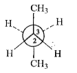 In the above compound, C2  is rotated clockwise 120^@ about C2-C3  bond. The resulting conformer is: