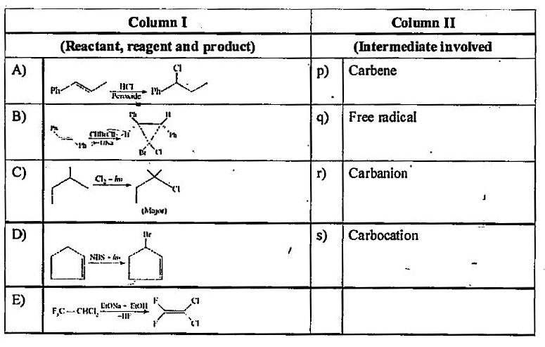 Match the following columns