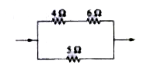 In the circuit shown in the figure the heat produced in the 5 Omega resistor due to the current flowing through it is 10