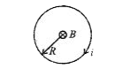 Passage    A circular current carrying wire loop carries a currenti and has a radius R. It is placed in a plane perpendicular to a uniform magnetic field B.       In the position shown in the figure the wire loop is
