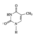 Assertion : According to IUPAC system the base thymine      can be named as 3-methyluracil or pyrimidlne-2, 4-(1 H, 3 methyl) dione.   Reason : Heterocyclic ring      is named as uracil or pyrimidine-(2, 4)- (1H, 3H) dione.