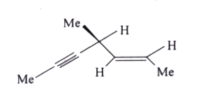 Hydrogenation of the compound in the presence of poisoned Pd catalyst gives